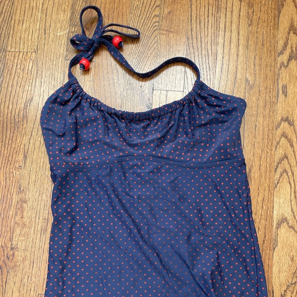 Zimmermann Navy And Red Polka Dot Tankini - Picture 4 of 8